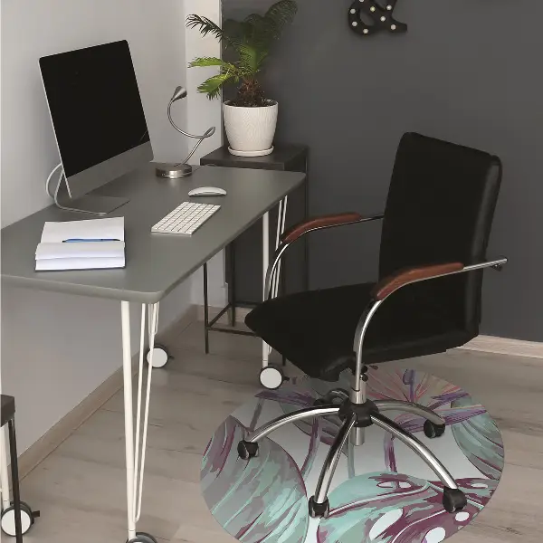 covoras protectie podea frunze tropicale