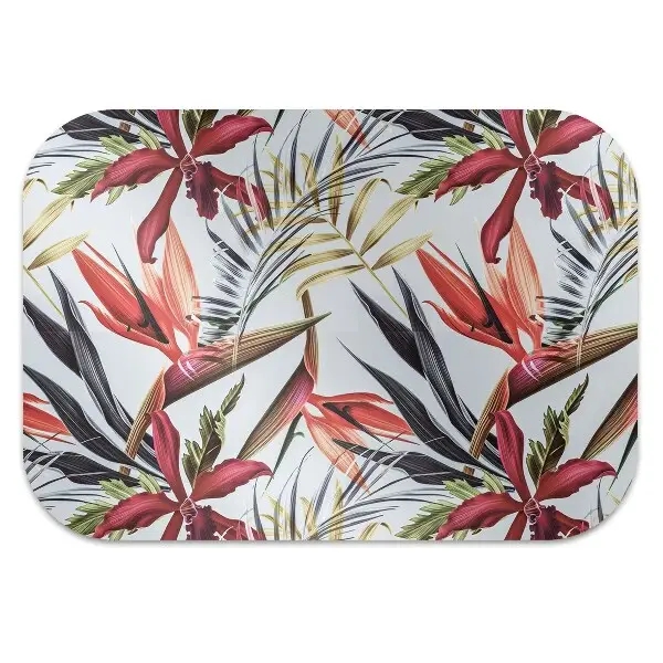 covoras protectie podea flori pastel