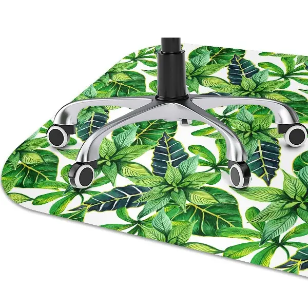 protectie podea scaun birou model cu frunze