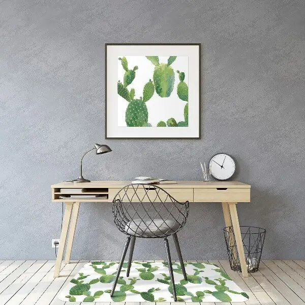 protectie podea scaun birou cactuși