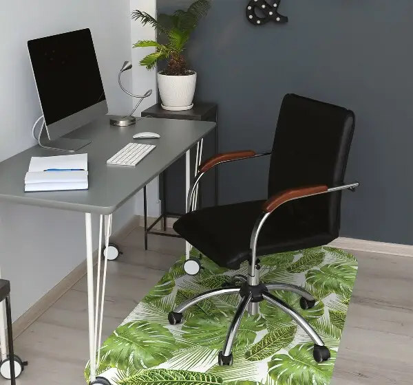 protectie podea scaun birou frunze tropicale
