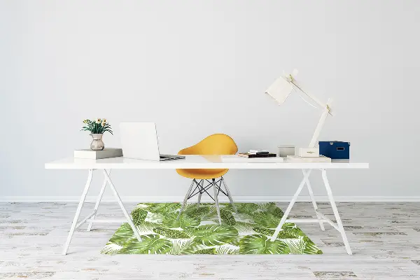 protectie podea scaun birou frunze tropicale