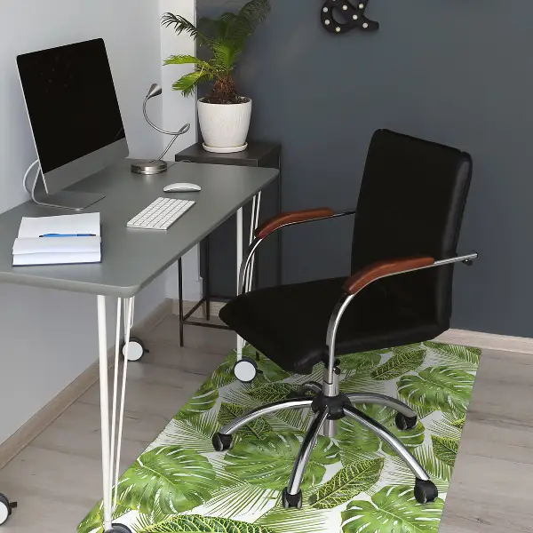 protectie podea scaun birou frunze tropicale