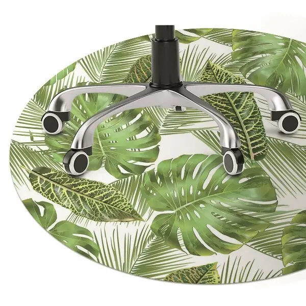 protectie podea scaun birou frunze tropicale