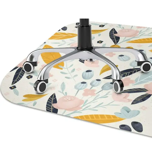 protectie podea scaun flori pastel