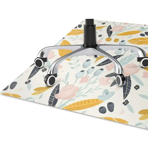 protectie podea scaun flori pastel