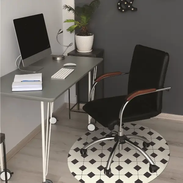 covoras protectie podea model geometric