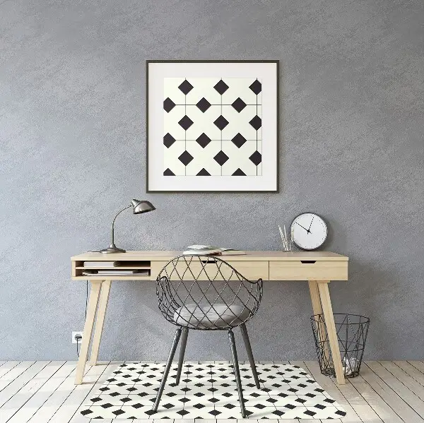 covoras protectie podea model geometric