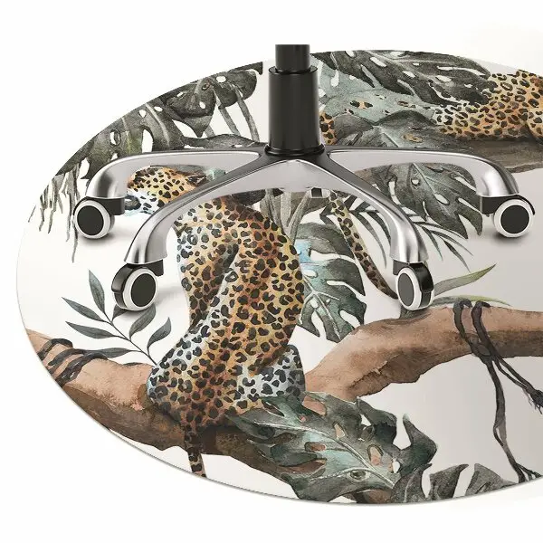 covoras protectie podea Leoparzii pe ramură