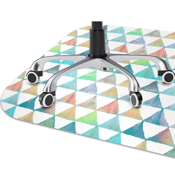 Covoras pentru protectie pardosea triunghiuri geometrice