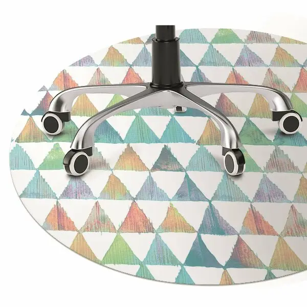 Covoras pentru protectie pardosea triunghiuri geometrice