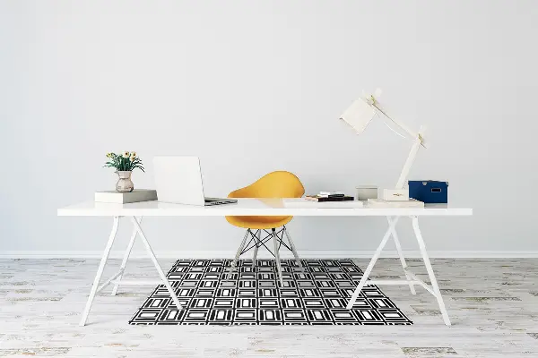 protectie podea scaun birou model geometric