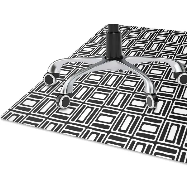 protectie podea scaun birou model geometric