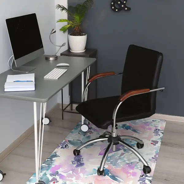 Covoras pentru protectie pardosea gradina cu flori