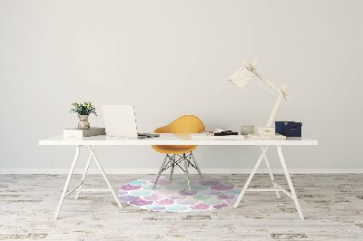 protectie podea birou picături colorate