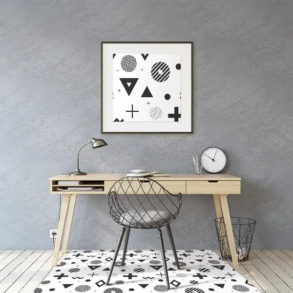protectie podea birou modele geometrice