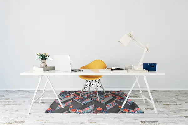 Covorașe pentru scaune flori Herringbone