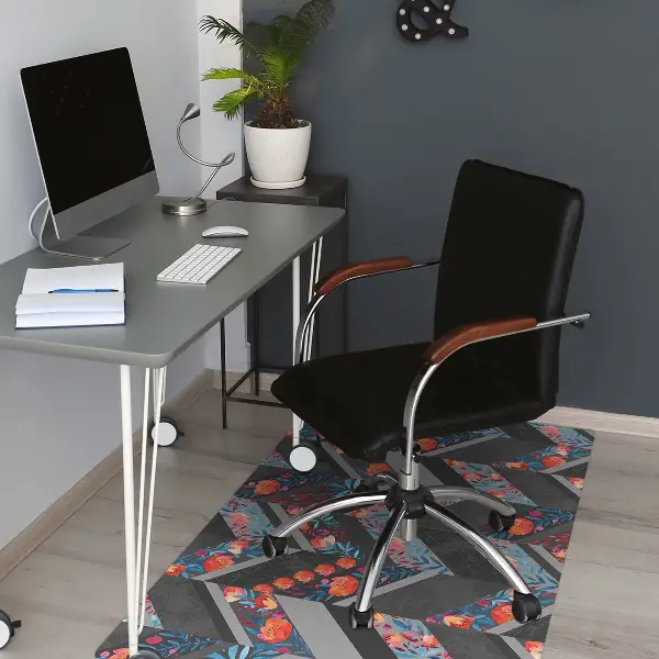 Covorașe pentru scaune flori Herringbone
