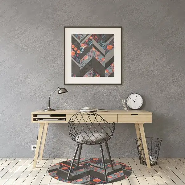 Covorașe pentru scaune flori Herringbone