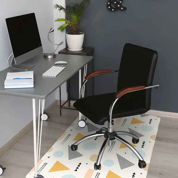 Covoras pentru protectie pardosea forme colorate