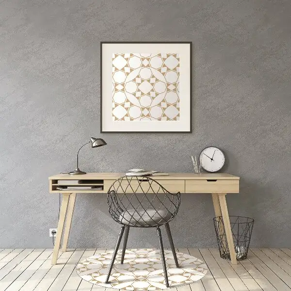 Covoras pentru protectie pardosea model geometric