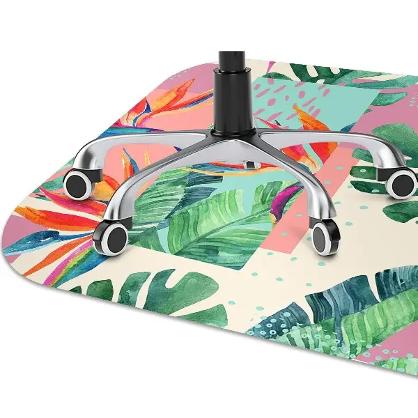 protectie podea scaun birou mozaic tropical