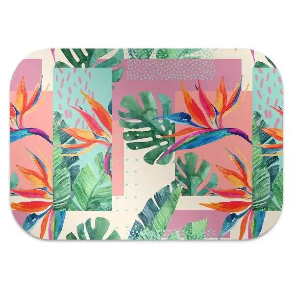protectie podea scaun birou mozaic tropical