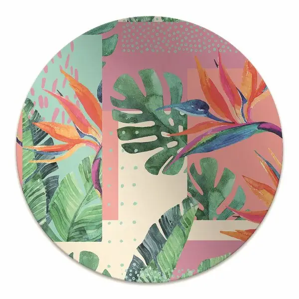 protectie podea scaun birou mozaic tropical
