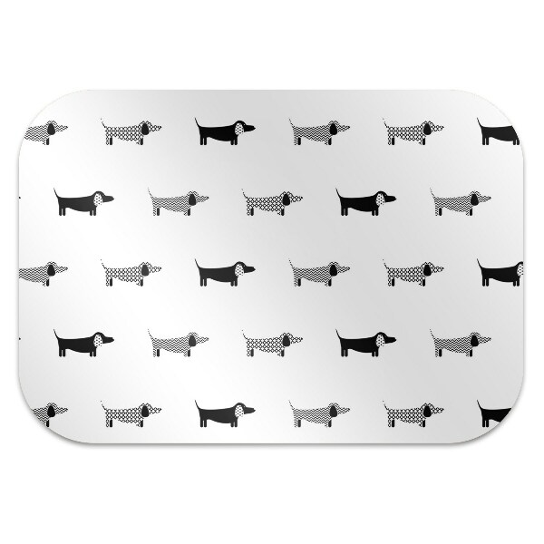 protectie podea birou dachshunds