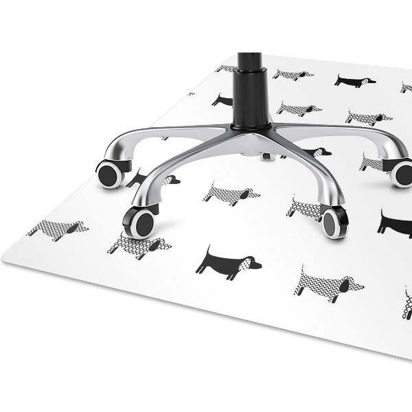 protectie podea birou dachshunds