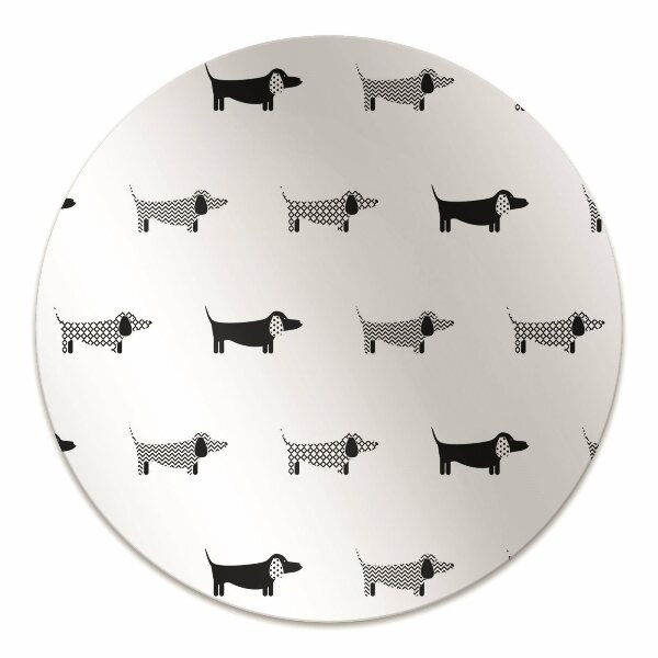 protectie podea birou dachshunds