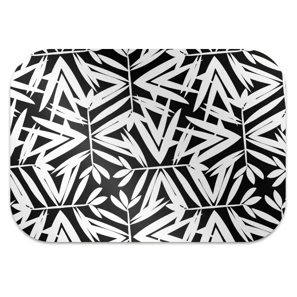 protectie podea birou model negru-alb