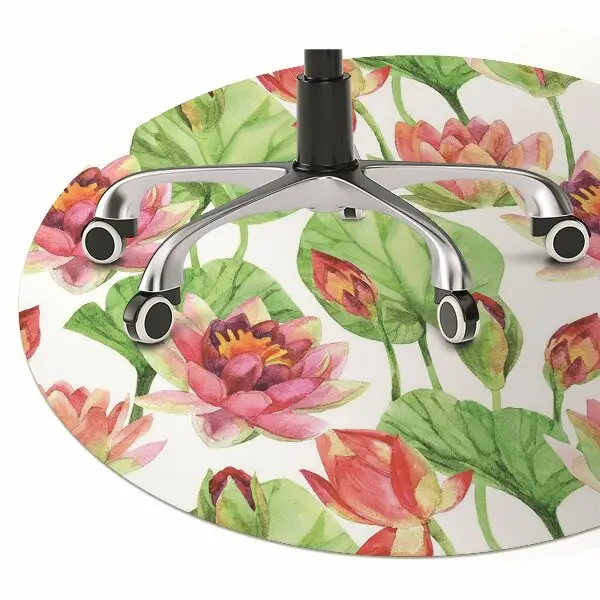 Covoras pentru protectie pardosea Frunzele de flori de lotus