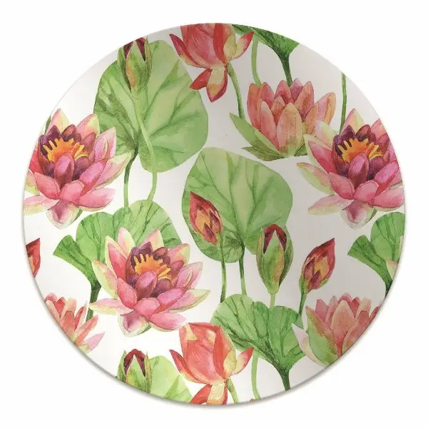 Covoras pentru protectie pardosea Frunzele de flori de lotus