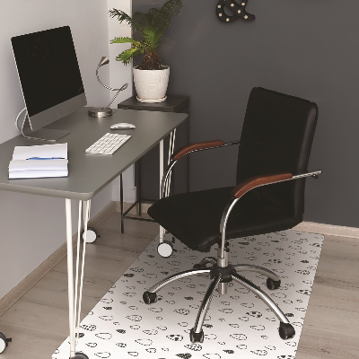protectie podea scaun birou abstractizează picături
