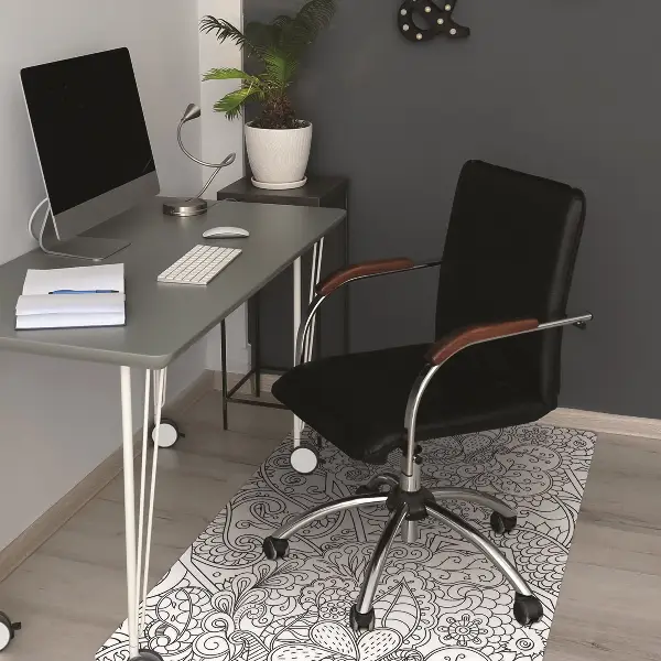 Covoras pentru protectie pardosea model abstract