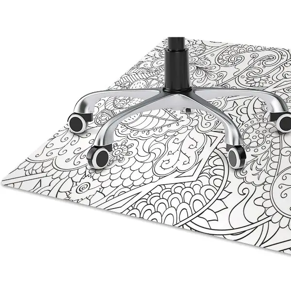 Covoras pentru protectie pardosea model abstract