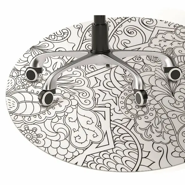 Covoras pentru protectie pardosea model abstract