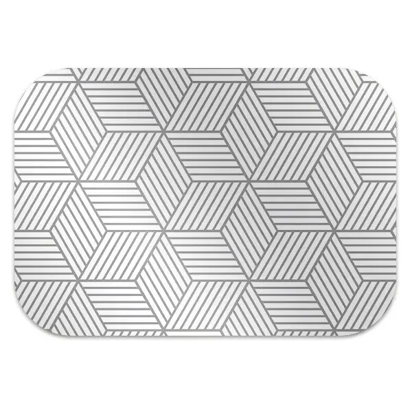 protectie podea scaun birou 3D cub gri