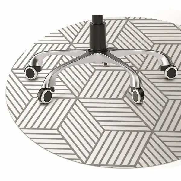 protectie podea scaun birou 3D cub gri