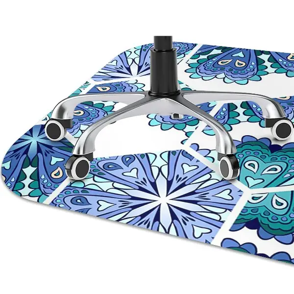 Covorașe pentru scaune flori hexagonale