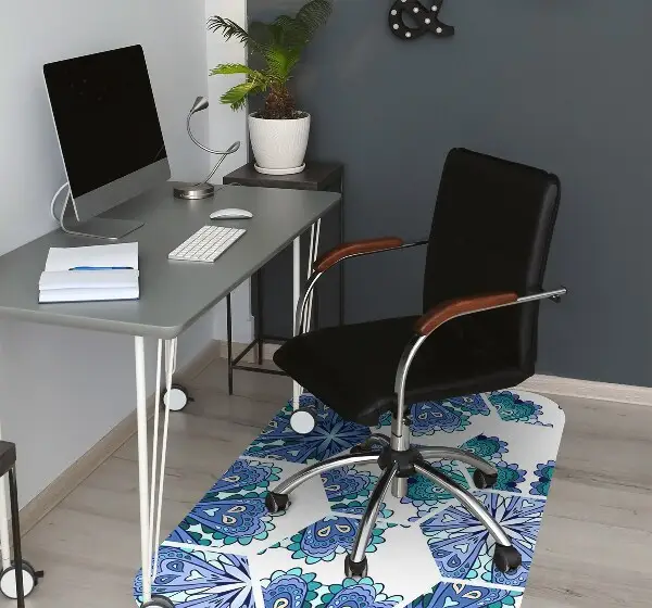 Covorașe pentru scaune flori hexagonale