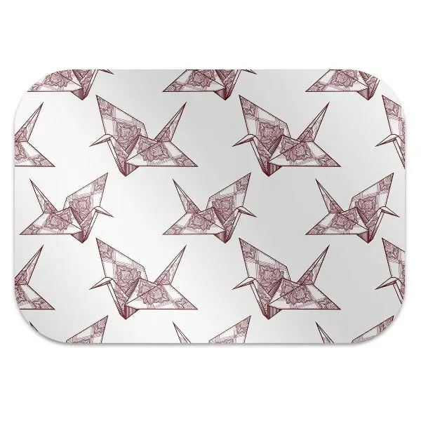 protectie podea scaun birou păsări origami