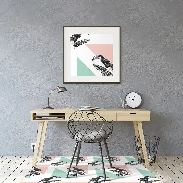 protectie podea birou Toucan cu triunghiuri