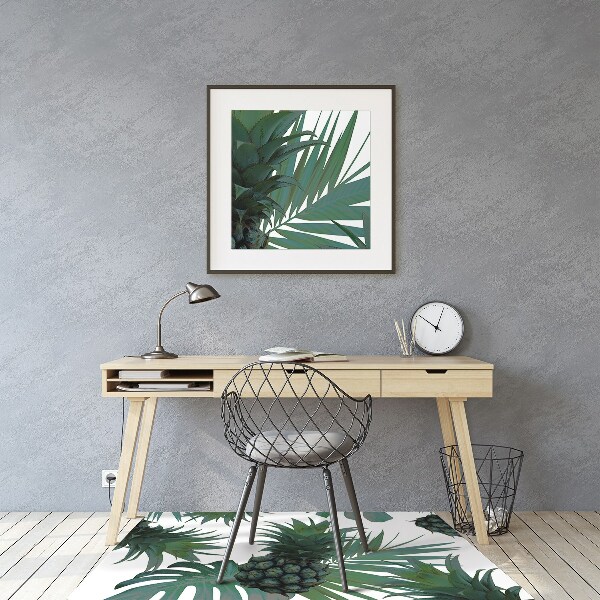 protectie podea scaun birou ananas verde