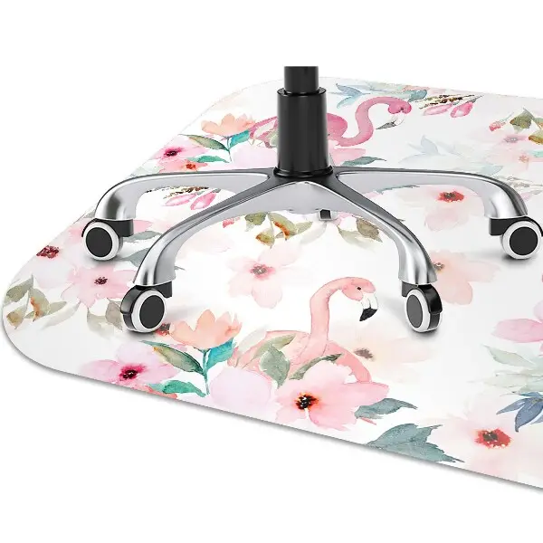 protectie podea scaun birou flori Flamingos