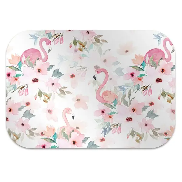 protectie podea scaun birou flori Flamingos