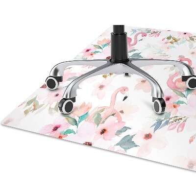 protectie podea scaun birou flori Flamingos