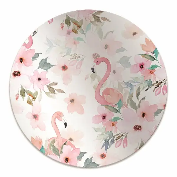 protectie podea scaun birou flori Flamingos