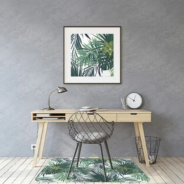 protectie podea birou frunze tropicale